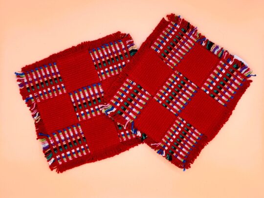 Posavasos rojo