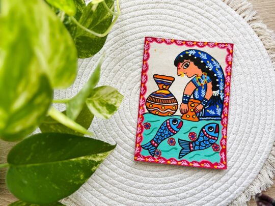 Postal Mithila Mujer